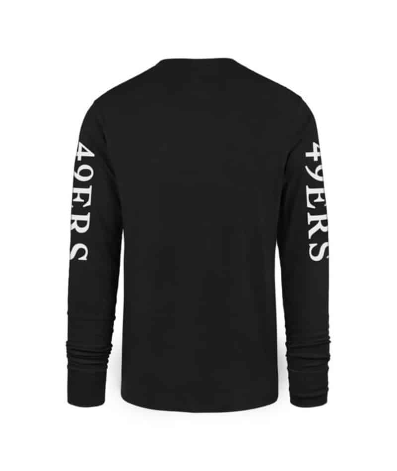San Francisco 49ers Men's Black Triple Threat Franklin Long Sleeve Shirt - Image 2