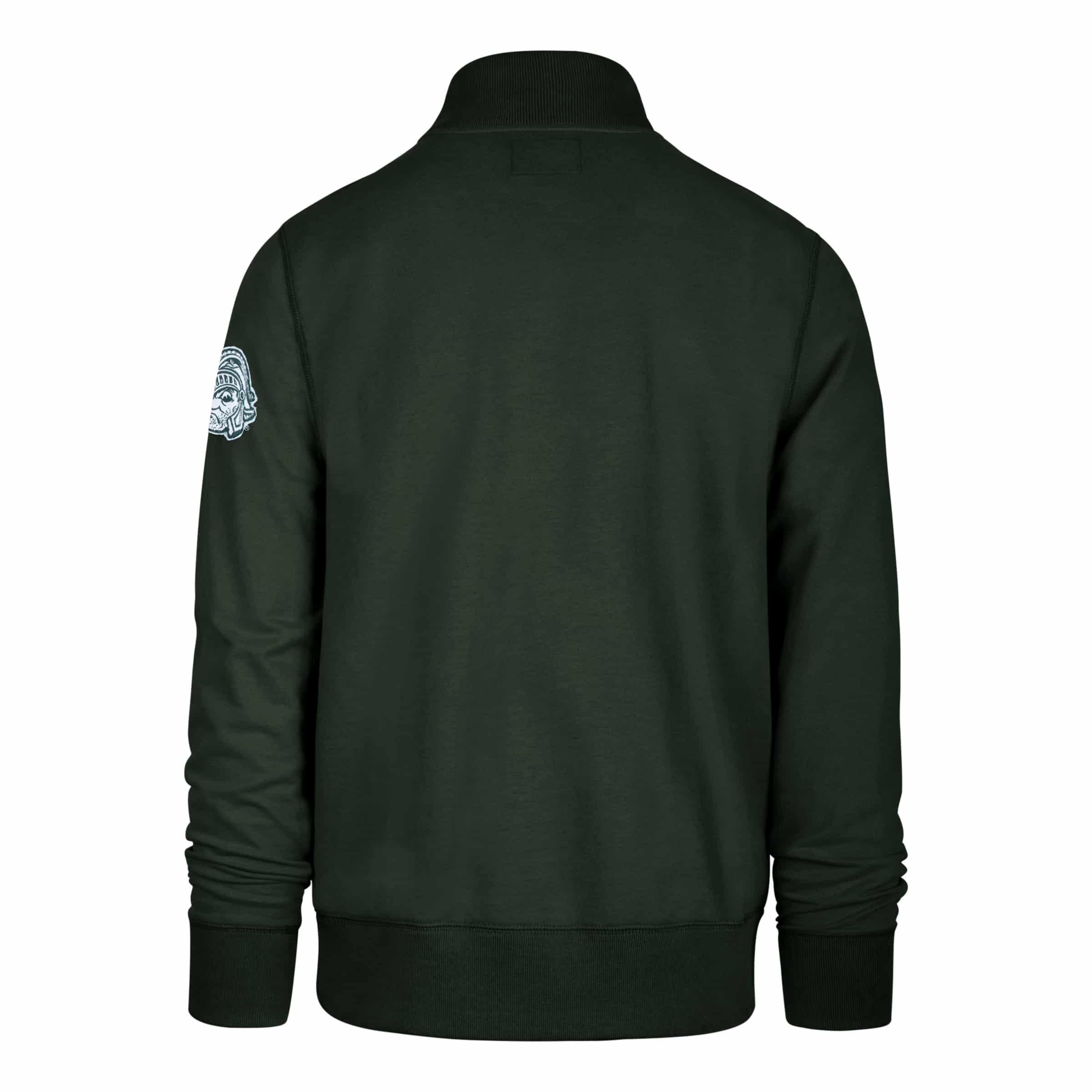 Michigan State Spartans Men's 47 Brand Dark Green 1/4 Zip Long Sleeve Pullover - Image 2