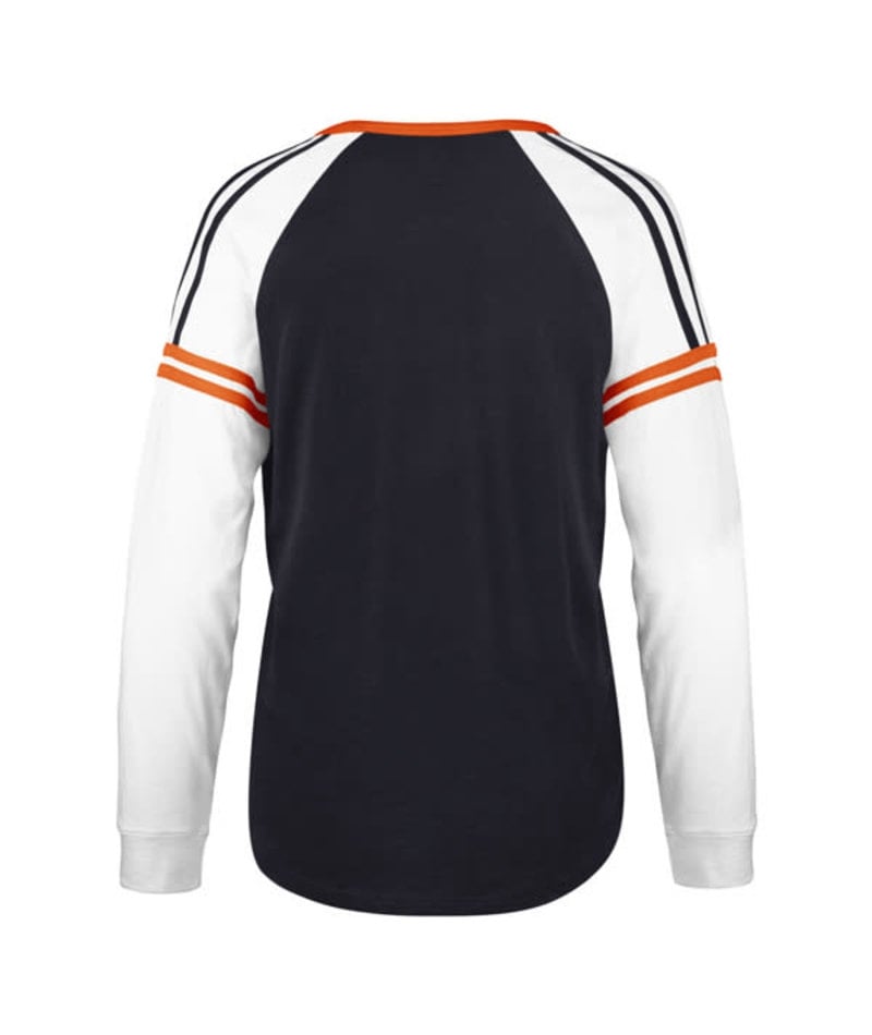 Detroit Tigers Women's 47 Brand Navy Prime Long Sleeve Pullover Shirt - Image 2