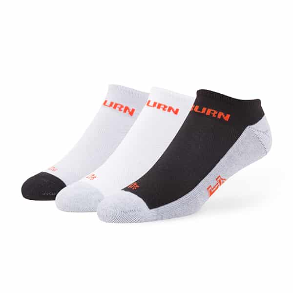 Auburn Tigers Gait Motion No Show Socks 3 Pack Tonal 47 Brand
