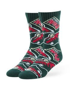 Minnesota Wild Bravado Sport Socks Dark Green 47 Brand