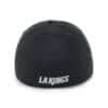 Los Angeles Kings 47 Brand Black Franchise Fitted Hat - Image 2