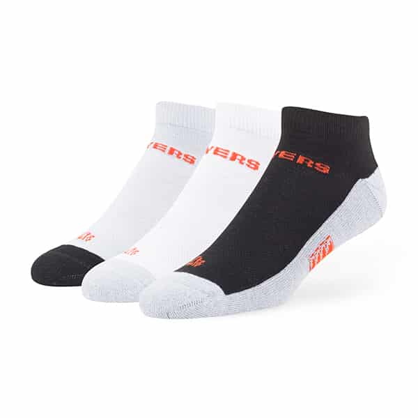 Philadelphia Flyers Rush Motion Low Cut Socks 3 Pack Tonal 47 Brand