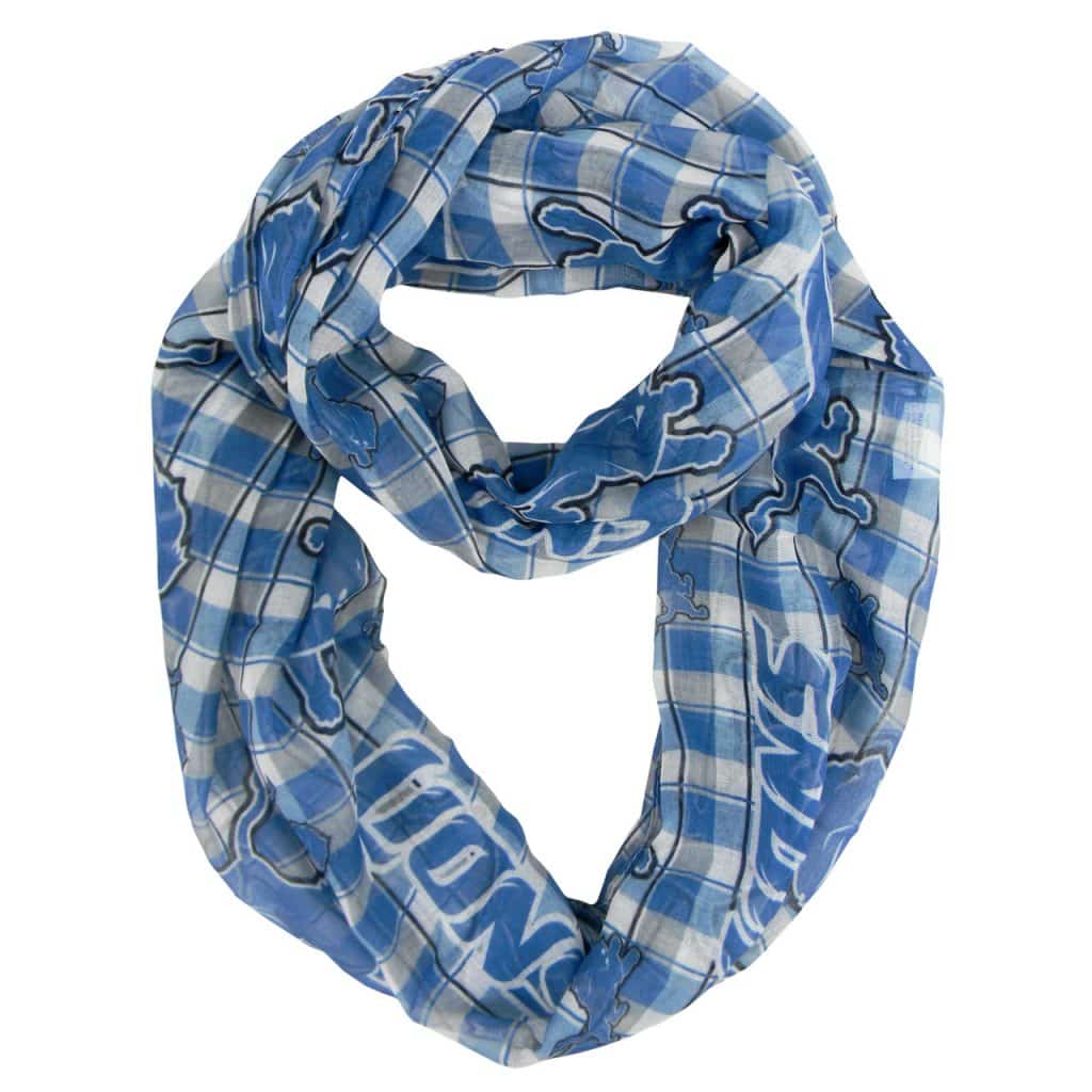 Lions Plaid Infinity Scarf