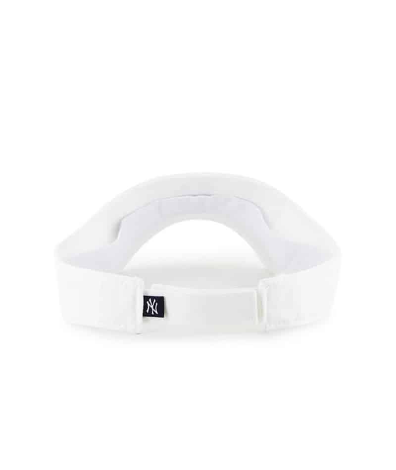 New York Yankees 47 Brand White VISOR Clean Up Adjustable Hat - Image 2