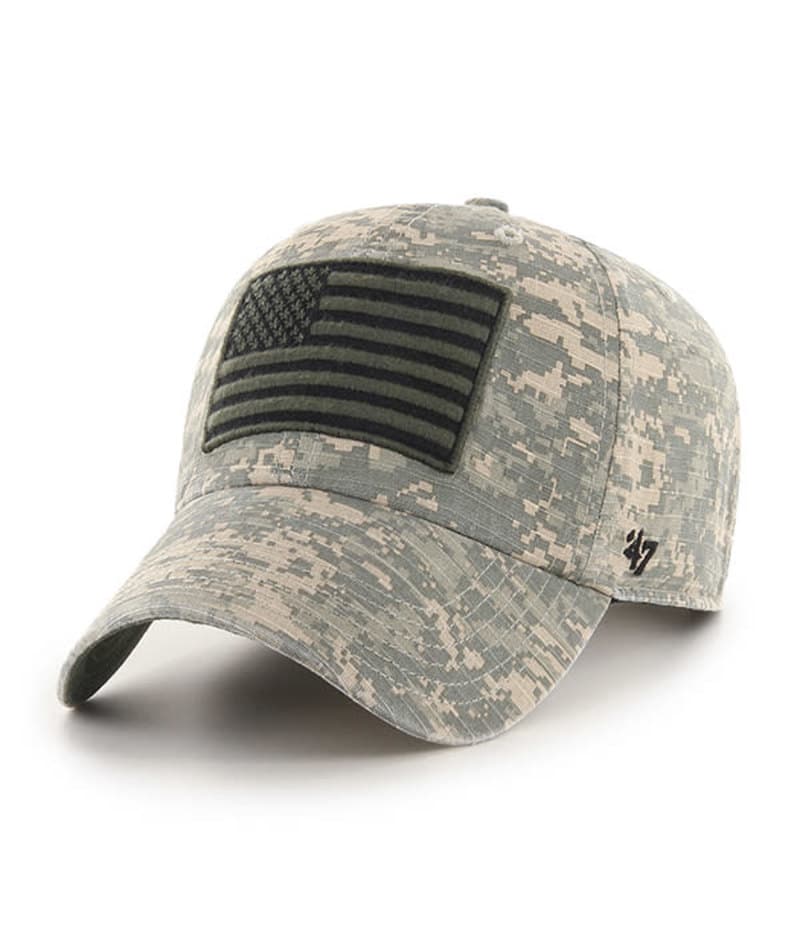 Operation Hat Trick Digital Camo Nilan 47 Brand Adjustable USA Flag Hat - Image 3