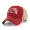 Alabama USA Flag 47 Brand Razor Red OHT Khaki Mesh Snapback Hat - Image 3