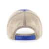 New York Mets 47 Brand Trawler Blue Clean Up Khaki Mesh Snapback Hat - Image 2