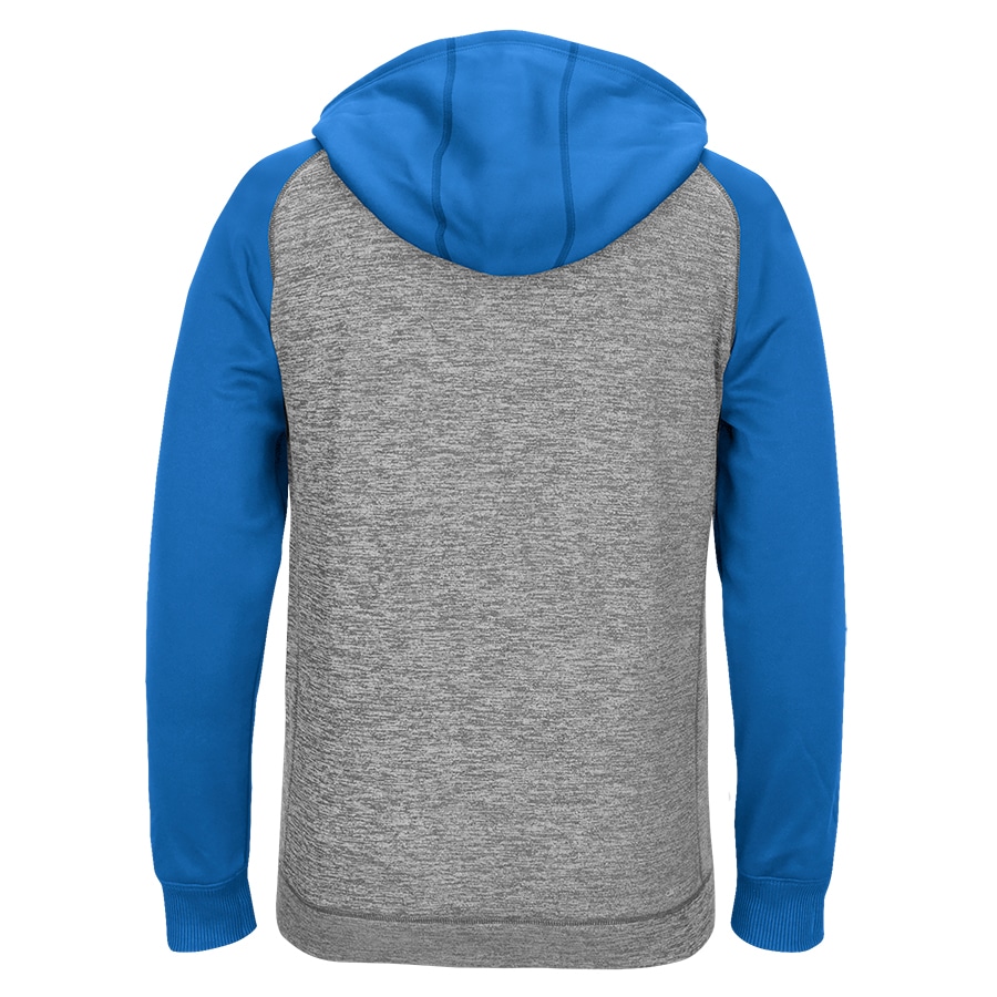 Men's Adidas Gray Heathered Blue Tech Fleece Full Zip Hoodie - Image 2