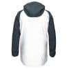 Men's XL Adidas White Gray Varsity Pullover Hooded Jacket - Image 2