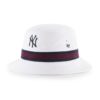New York Yankees 47 Brand White Striped Bucket Hat