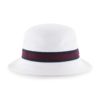 New York Yankees 47 Brand White Striped Bucket Hat - Image 2