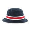 New England Patriots 47 Brand Striped Bucket Navy Hat - Image 2