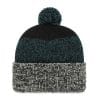 Philadelphia Eagles 47 Brand Black Static Cuff Knit Hat - Image 2