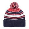 New England Patriots YOUTH 47 Brand Navy Bubbler Cuff Knit Hat - Image 2