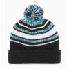 Philadelphia Eagles YOUTH 47 Brand Black Bubbler Cuff Knit Hat - Image 2