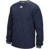 Men's Adidas Fielder's Choice Navy Long Sleeve Fleece Crew Pullover
