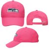 Seattle Seahawks KIDS Girls 7-16 Pink Adjustable Hat - Image 2