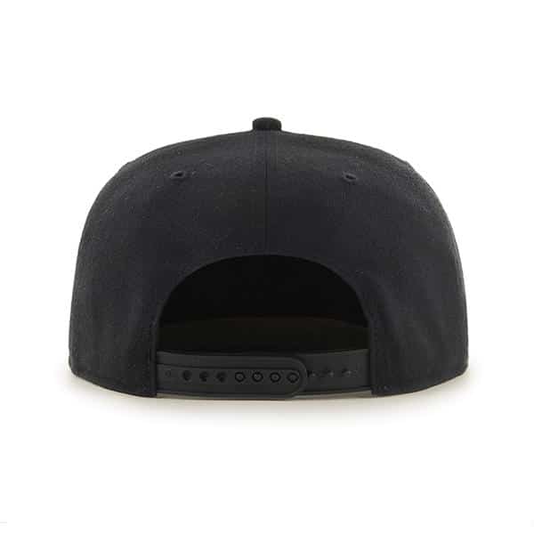 Anaheim Ducks YOUTH 47 Brand Black No Shot Captain Hat - Image 2
