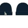 Los Angeles Dodgers 47 Brand Navy Raised Cuff Knit Hat - Image 2