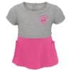 Chicago Cubs Baby Girl Gray Pink 2-Piece Dress & Bloomer - Image 3