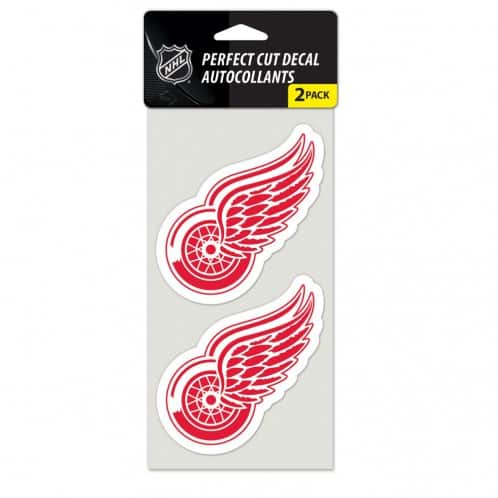 Detroit Red Wings NHL Set of 2 Die Cut Decals