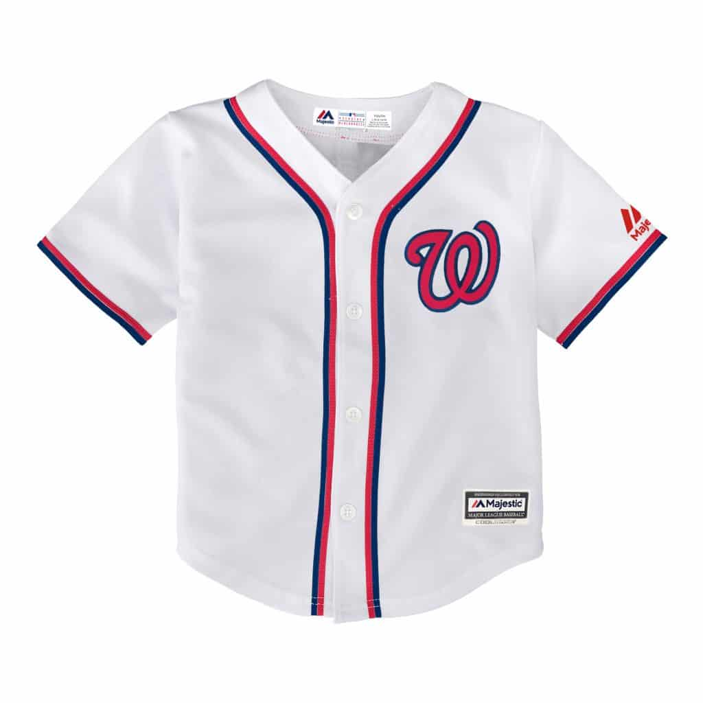 Washington Nationals Baby Majestic White Home Jersey - Image 3