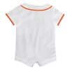 Houston Astros Baby White Button Up Jersey Romper Coverall - Image 2