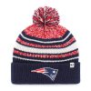 New England Patriots KIDS 47 Brand Navy Bubbler Cuff Knit Hat