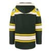 Green Bay Packers Men's 47 Brand Dark Green Pullover Jersey Hoodie - Image 2