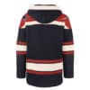 New England Patriots Men's 47 Brand Navy Pullover Jersey Hoodie - Image 2