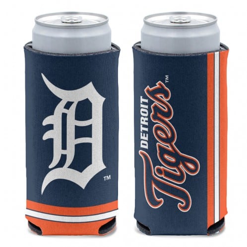 Detroit Tigers 12 oz Navy Slim Can Koozie Holder