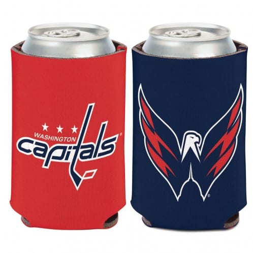 Washington Capitals 12 oz Red Blue Can Koozie Holder