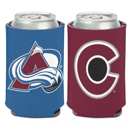 Colorado Avalanche 12 oz Blue Maroon Can Koozie Holder