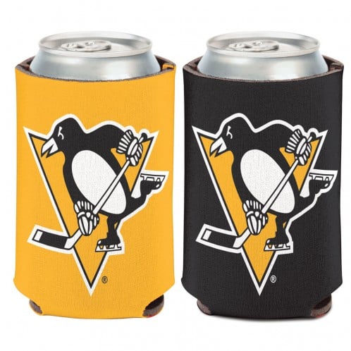 Pittsburgh Penguins 12 oz Yellow Black Can Koozie Holder
