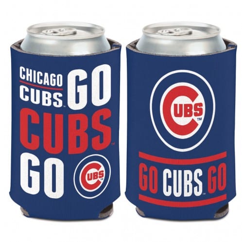Chicago Cubs 12 oz Blue Slogan Can Koozie Holder