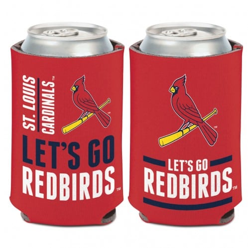 St Louis Cardinals 12 oz Red Slogan Can Koozie Holder