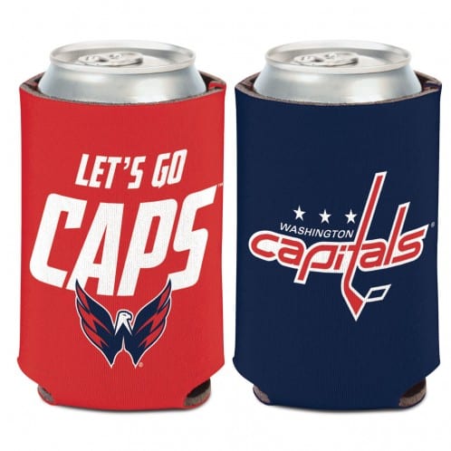 Washington Capitals 12 oz Navy Red Slogan Can Koozie Holder