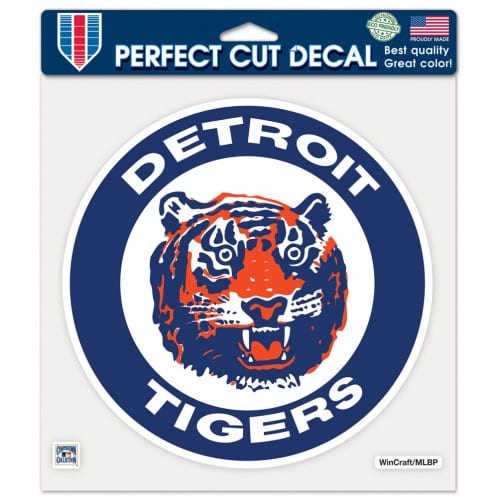 Detroit Tigers 8x8 Perfect Cut Color Decal - Cooperstown