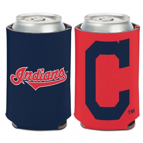 Cleveland Indians 12 oz Red Navy Can Koozie Holder