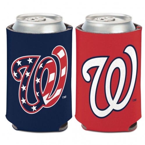 Washington Nationals 12 oz Red Navy Can Koozie Holder