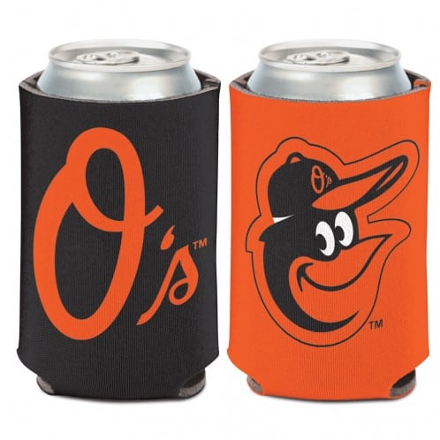 Baltimore Orioles 12 oz Black Orange Can Koozie Holder