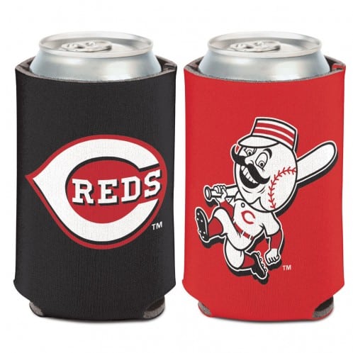 Cincinnati Reds 12 oz Black Red Can Cooler Holder