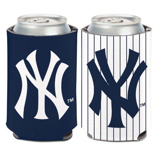 New York Yankees 12 oz Navy White Can Koozie Holder