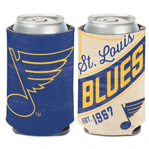 St. Louis Blues 12 oz Blue Vintage Can Koozie Holder