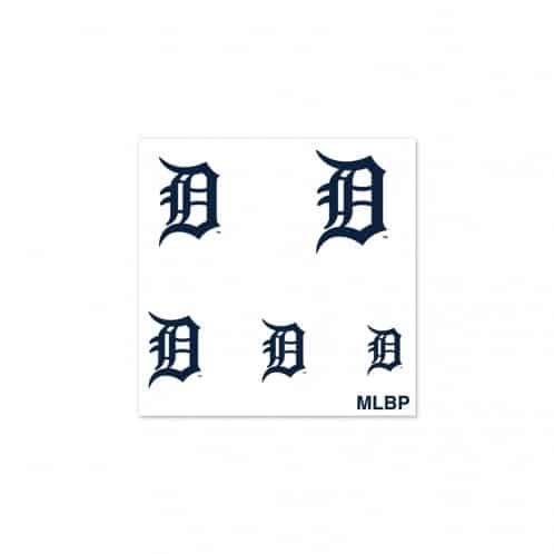 Detroit Tigers Fingernail Tattoos