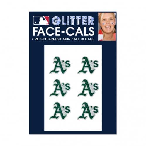 Oakland Athletics Temporary Glitter Tattoos