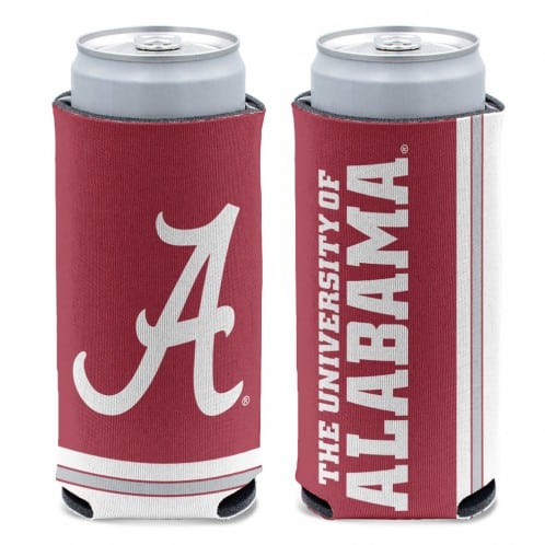 Alabama Crimson Tide 12 oz Crimson Slim Can Koozie Holder