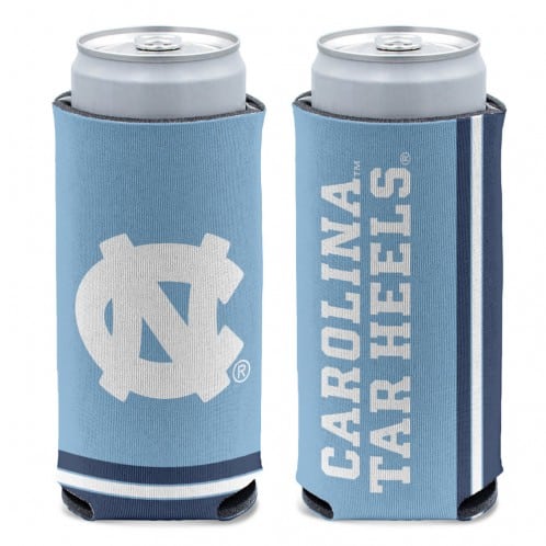 North Carolina Tar Heels 12 oz Blue Slim Can Koozie Holder