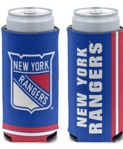 New York Rangers 12 oz Blue Slim Can Koozie Holder